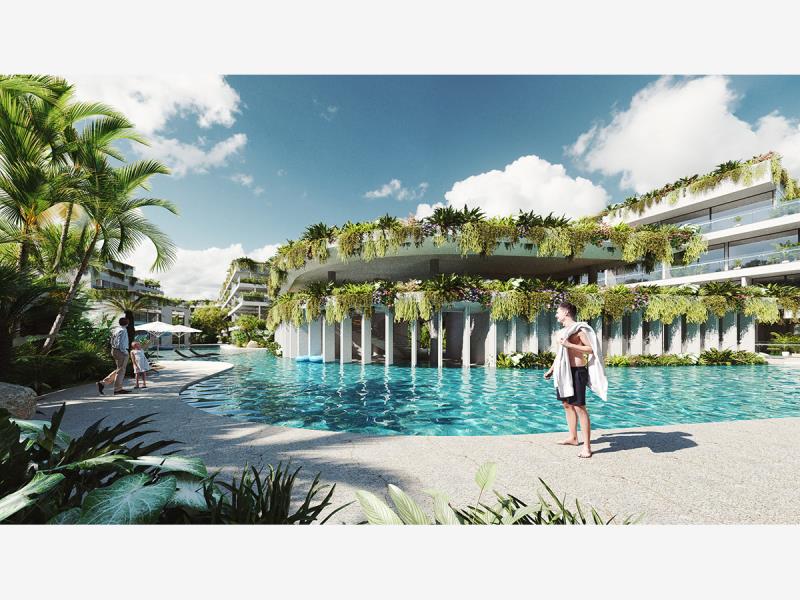 Departamento en venta en Playa Car Fase II, Solidaridad — foto 1 de 37