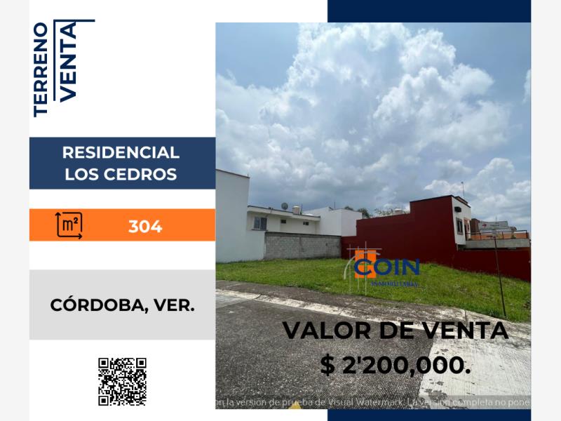 Terreno en venta en Los Cedros Residencial, Córdoba, Veracruz