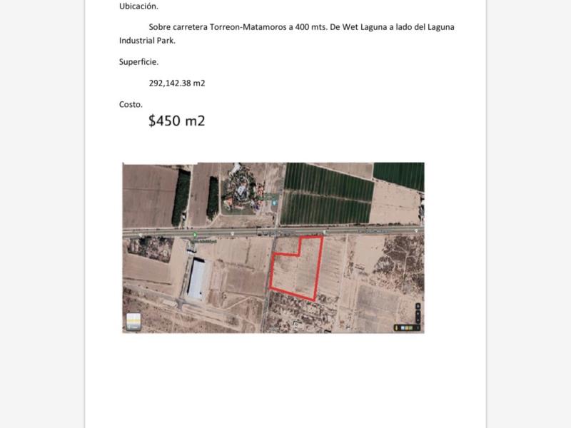 Terreno en Venta en Hacienda los Olivos, Matamoros, Coahuila de Zaragoza