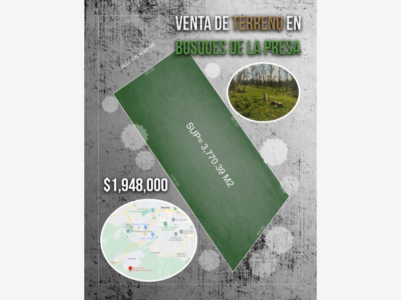 Terreno en venta en Bosques de la Presa, Morelia — foto 1 de 6