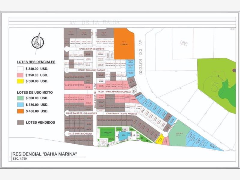 Terreno en venta en Villa Marina, Mazatlán, Sinaloa