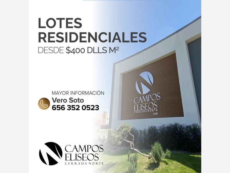 Terreno en venta en Campos Eliseos, Juárez — foto 1 de 6