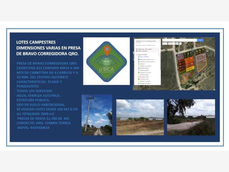 Terreno en venta en Presa de Bravo, Corregidora — foto 1 de 16