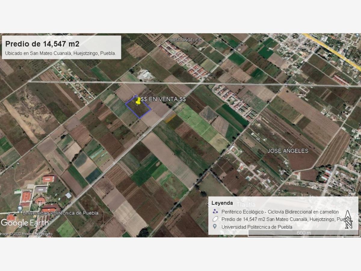 Terreno en venta en Santa Maria Zacatepec, Juan C. Bonilla — foto 1 de 3