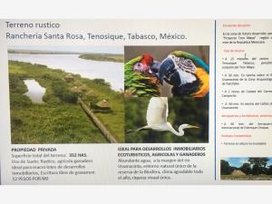 Terreno en venta en Santa Rosa, Tenosique, Tabasco