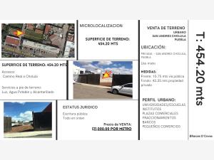 Terreno en Camino Real a Cholula, San Andrés Cholula, Puebla