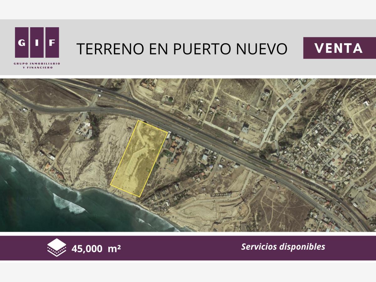 Terreno en venta en Puerto Nuevo, Playas de Rosarito — foto 1 de 6
