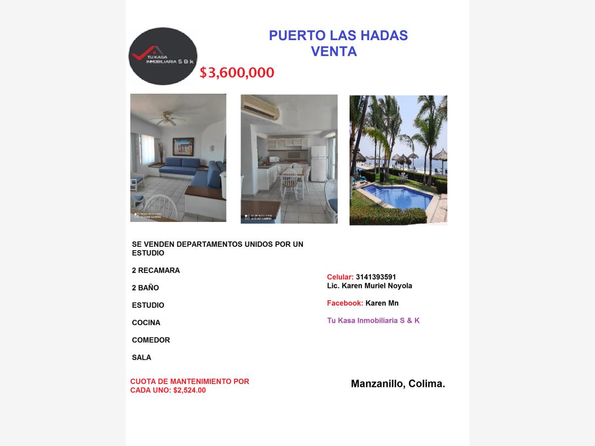 Departamento en venta en Las Hadas, Manzanillo — foto 1 de 15