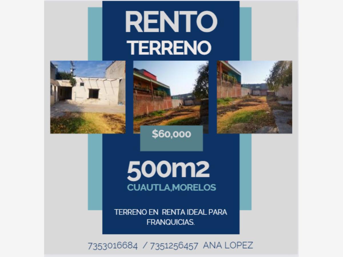 Terreno en renta en Manantiales, Cuautla — foto 1 de 13