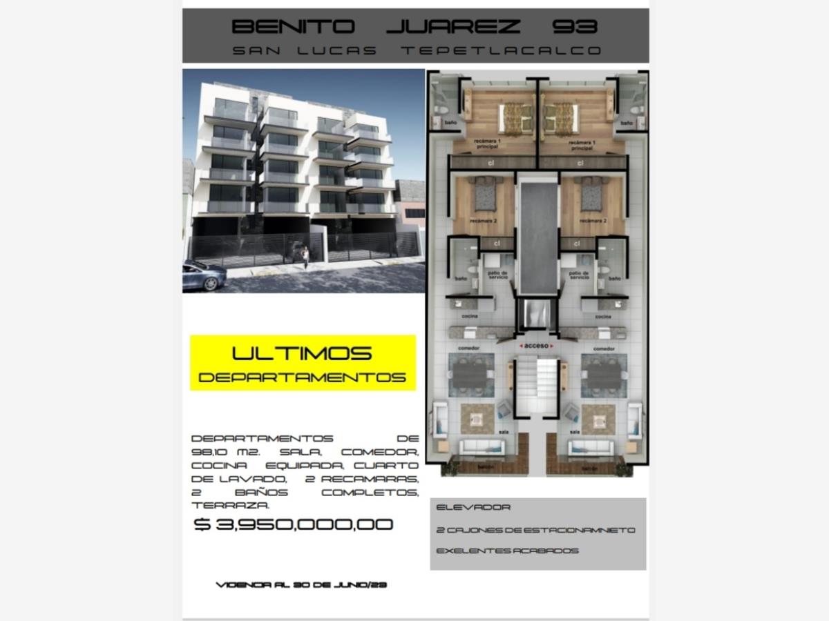 Departamento en venta en San Lucas Tepetlacalco, Tlalnepantla de Baz — foto 1 de 18