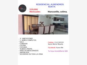 Casa en renta en Valle Salagua, Manzanillo, Colima