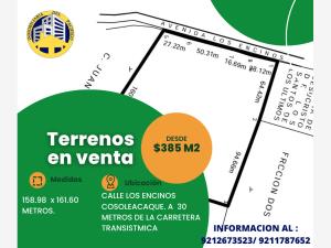 Terreno en venta en Los Encinos, Cosoleacaque, Veracruz de Ignacio de la Llave