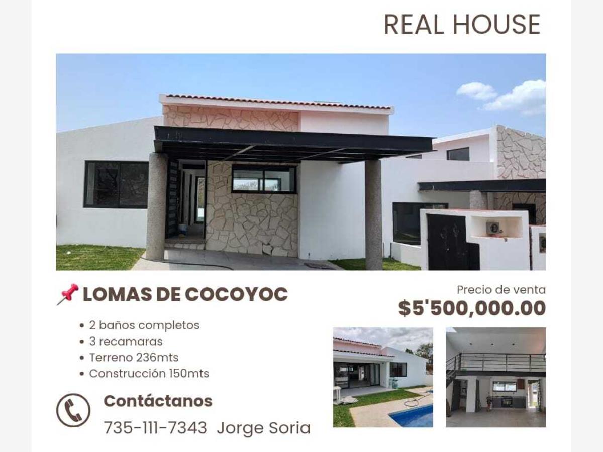 Casa en venta en Lomas de Cocoyoc, Atlatlahucan — foto 1 de 17