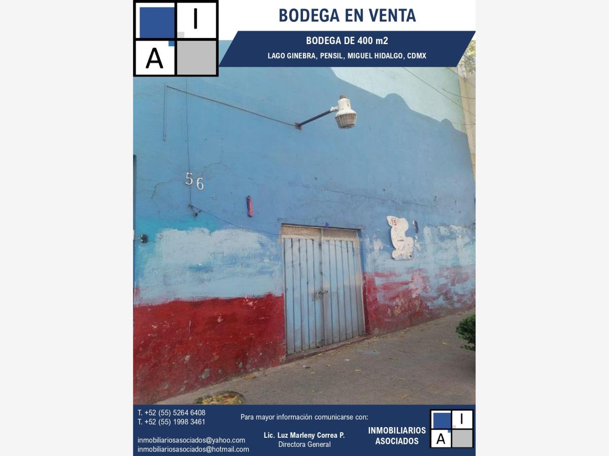 Bodega en venta en Modelo Pensil, Miguel Hidalgo — foto 1 de 3