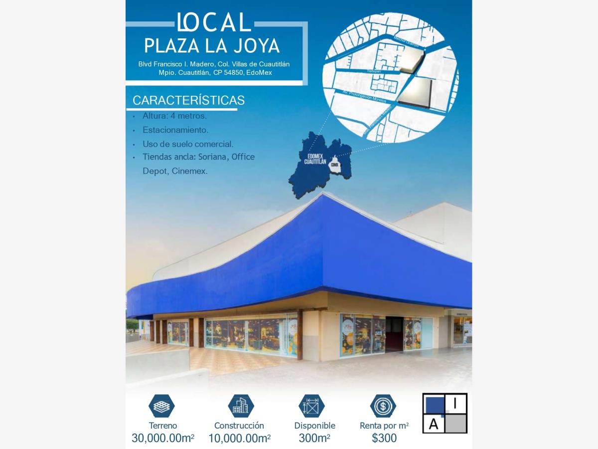 Local en renta en Villas de Cuautitlan, Cuautitlán
