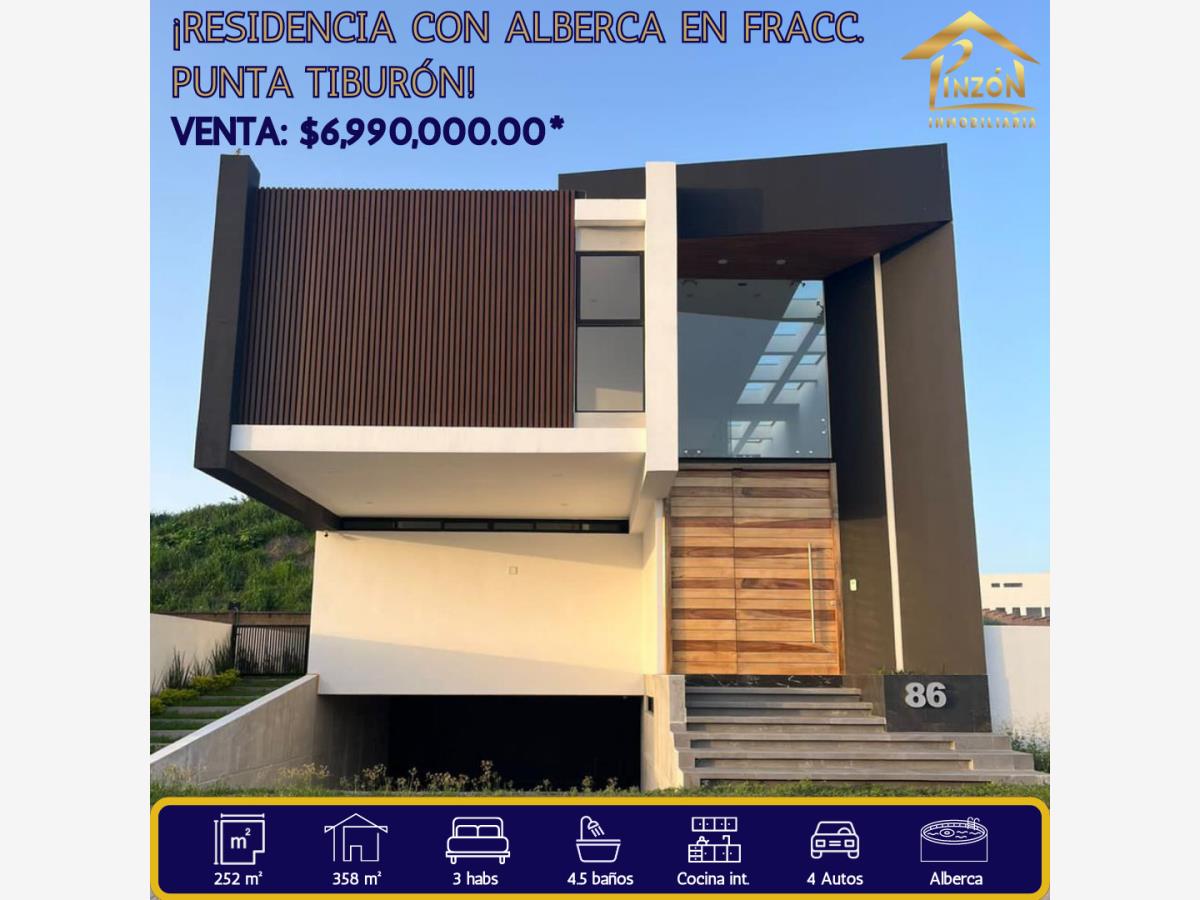 Casa en venta en Punta Tiburón, Residencial, Marina y Golf, Alvarado — foto 1 de 16