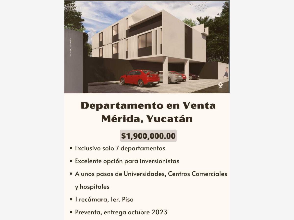 Departamento en venta en Sodzil Norte, Mérida