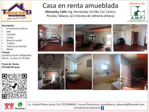 Casa en renta en Paraiso Centro, Paraíso, Tabasco