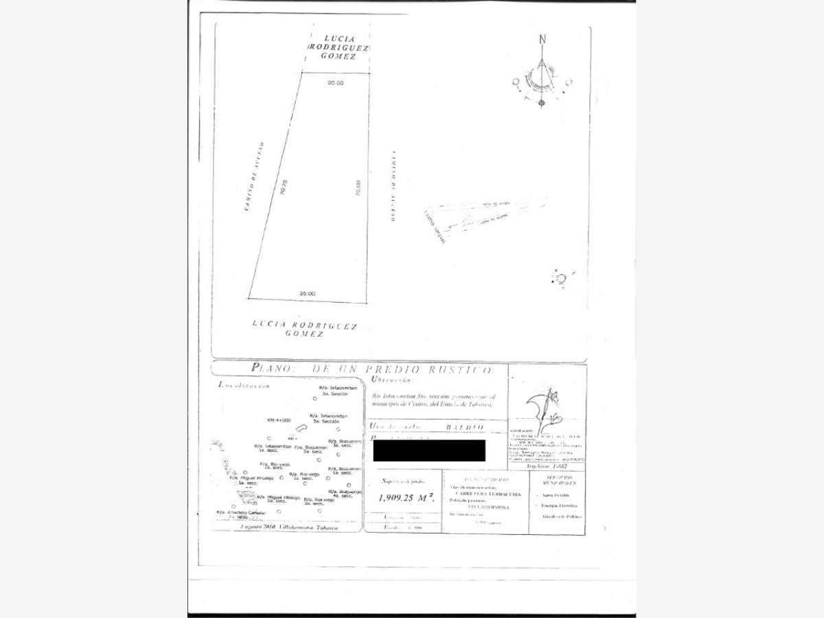 Terreno en venta en Ixtacomitán 5ta. Sección, Centro