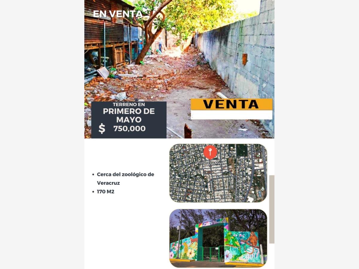 Terreno en venta en Primero de Mayo, Veracruz