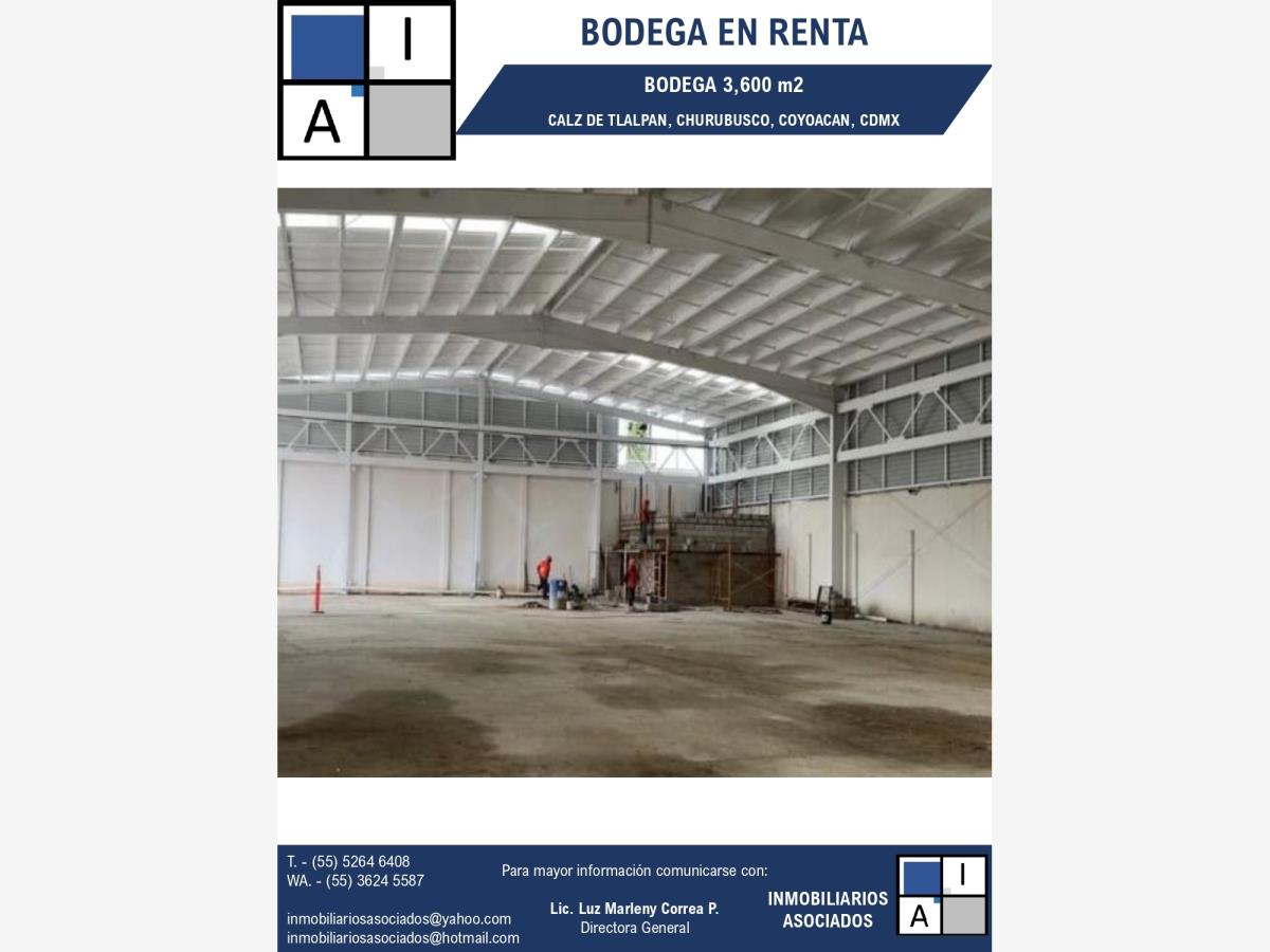 Bodega en renta en Campestre Churubusco, Coyoacán — foto 1 de 2
