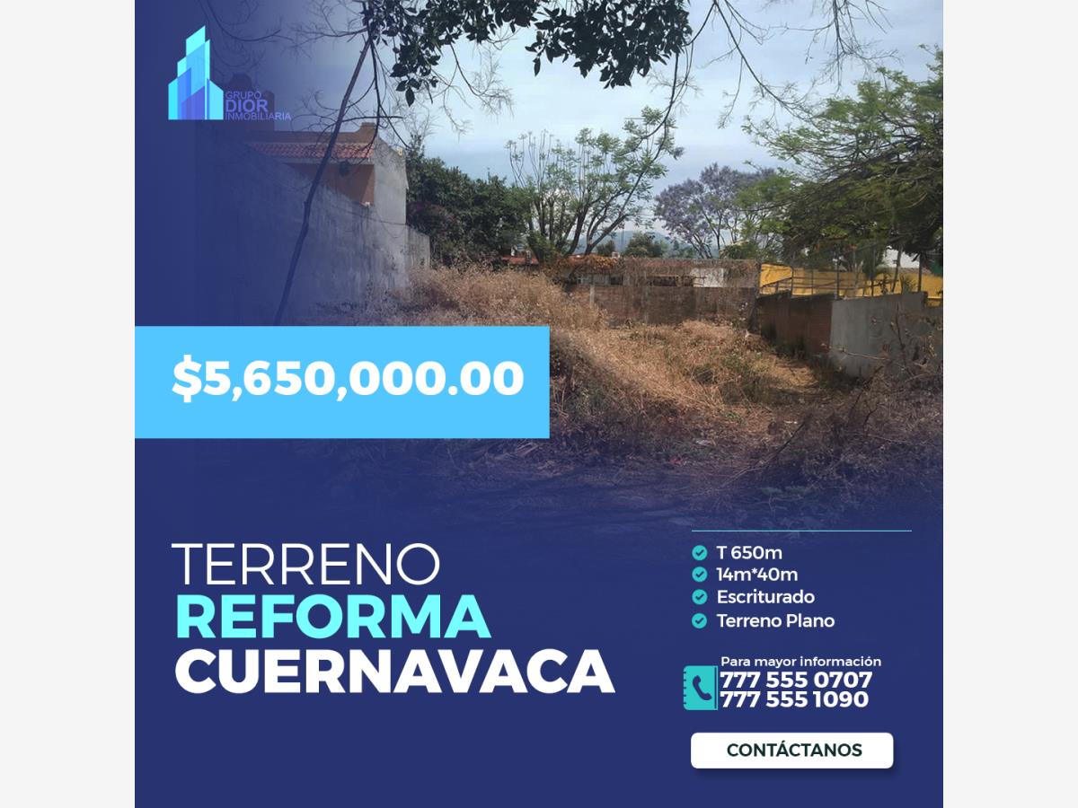 Terreno en venta en Reforma, Cuernavaca — foto 1 de 3