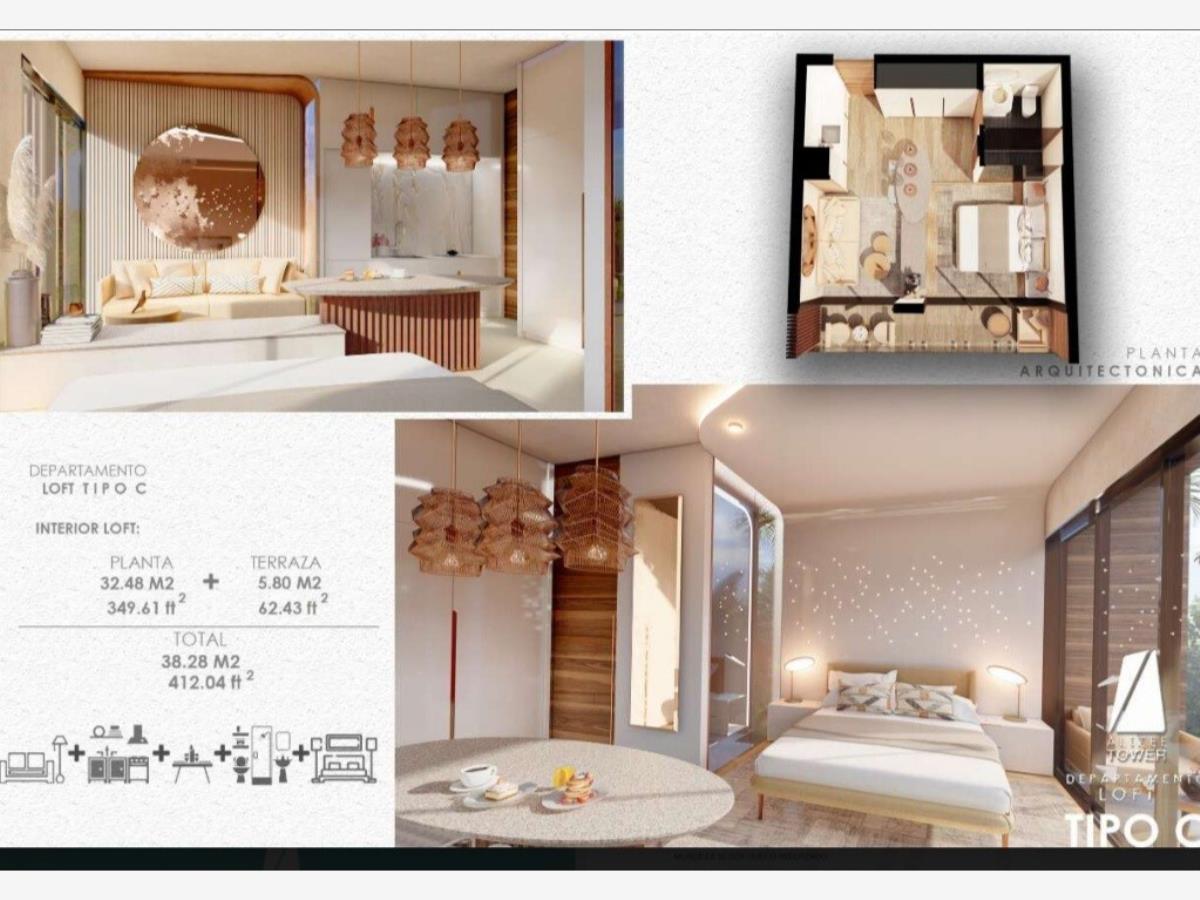 Departamento en venta en Playa del Carmen Centro, Solidaridad — foto 1 de 10