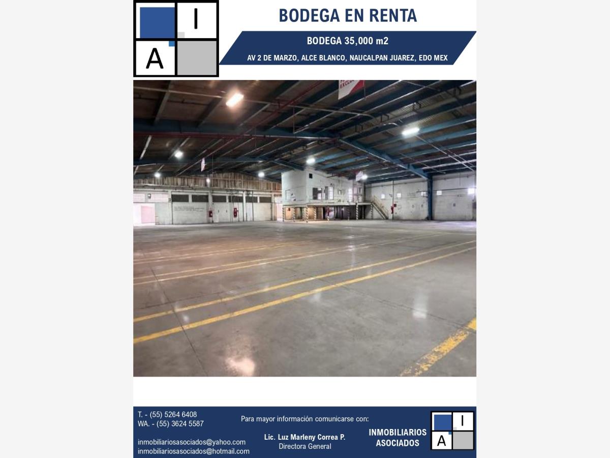 Bodega en renta en Industrial Alce Blanco, Naucalpan de Juárez — foto 1 de 2