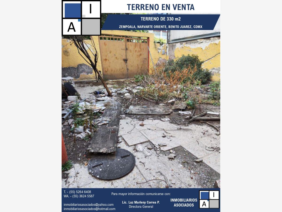 Terreno en venta en Narvarte Oriente, Benito Juárez — foto 1 de 23