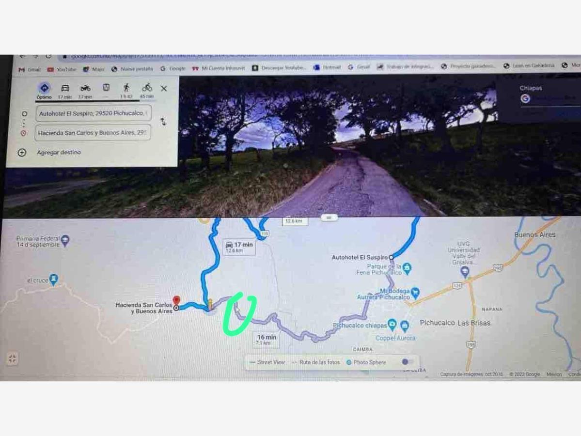 Finca-Rancho en venta en Camoapita 1ra. Sección A (San Isidro), Pichucalco — foto 1 de 17