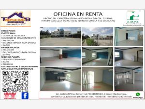 Oficina en renta en El Limon, Paraíso, Tabasco