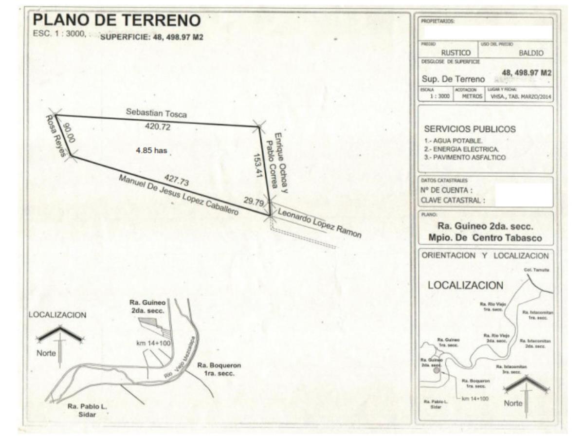 Terreno en venta en Guineo 2da Sección, Centro