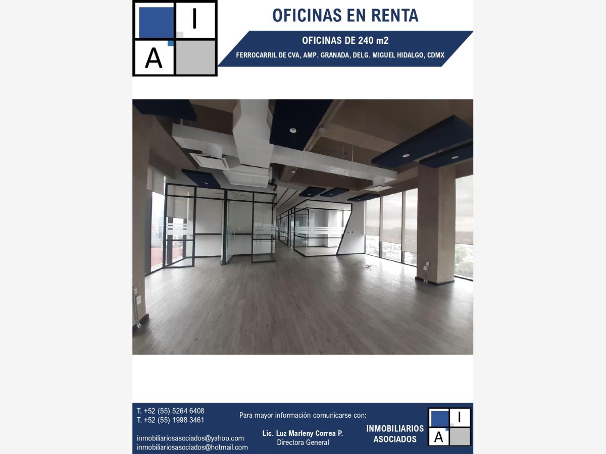 Oficina en renta en Ampliación Granada, Miguel Hidalgo — foto 1 de 11
