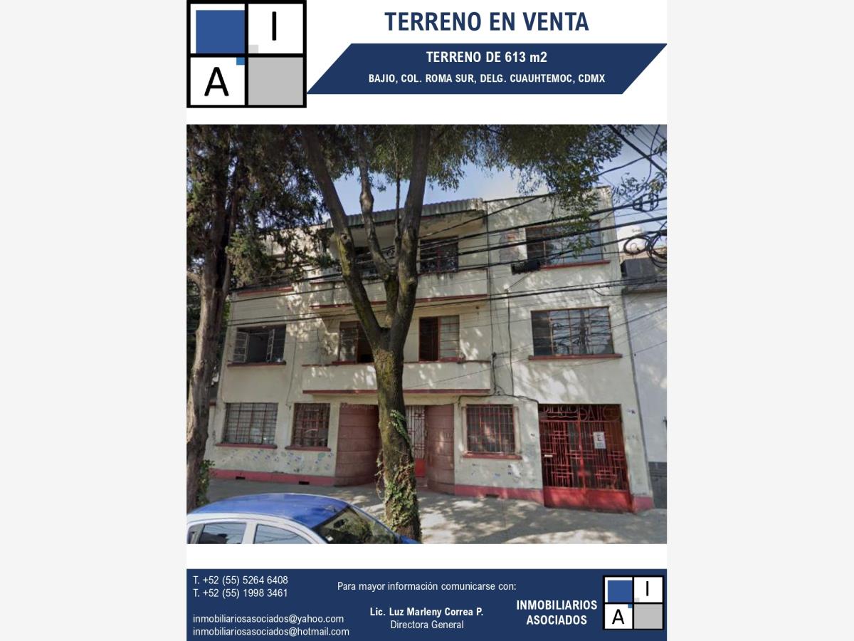 Terreno en venta en Roma Sur, Cuauhtémoc — foto 1 de 27