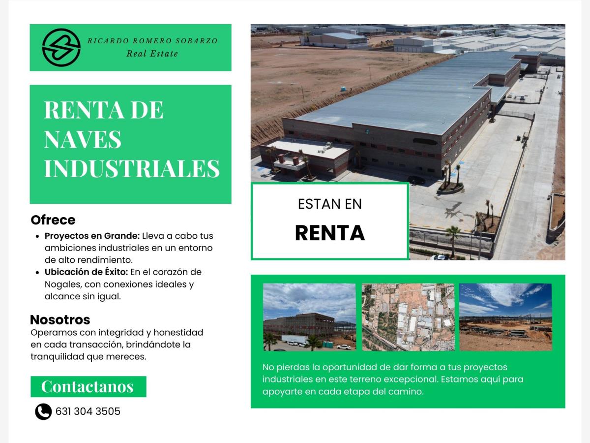 Nave en renta en Zona Industrial, Nogales — foto 1 de 3