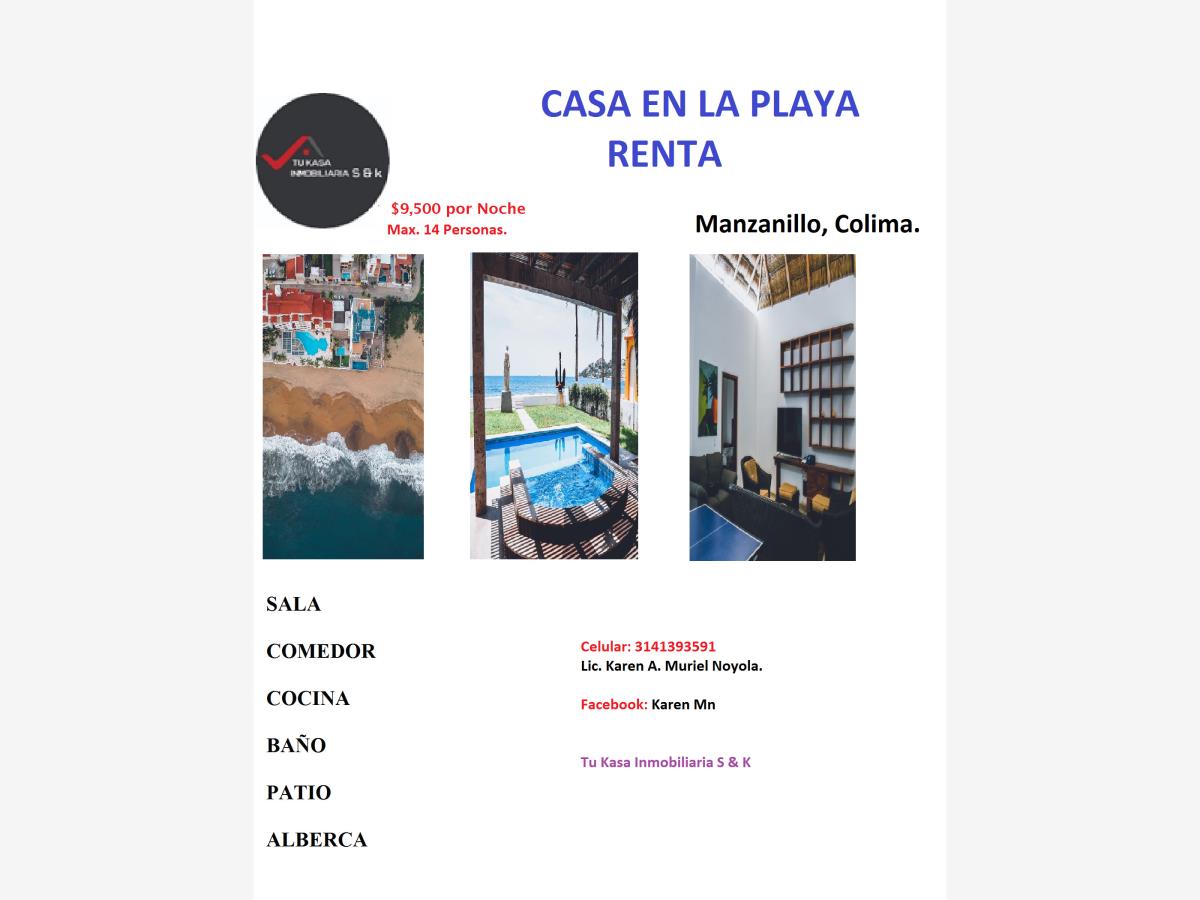 Casa en renta en Playa Azul, Manzanillo — foto 1 de 13