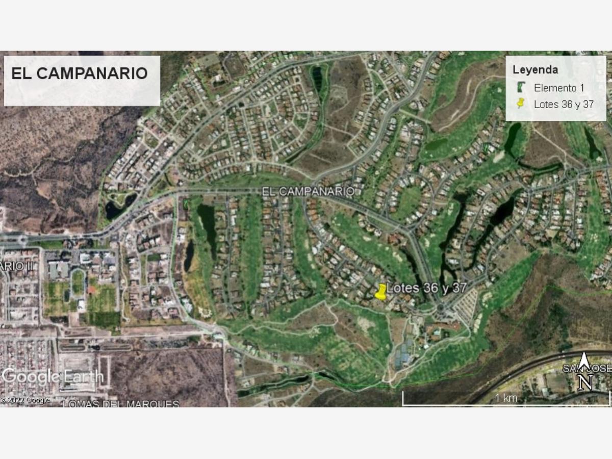 Terreno en venta en El Campanario, El Marqués