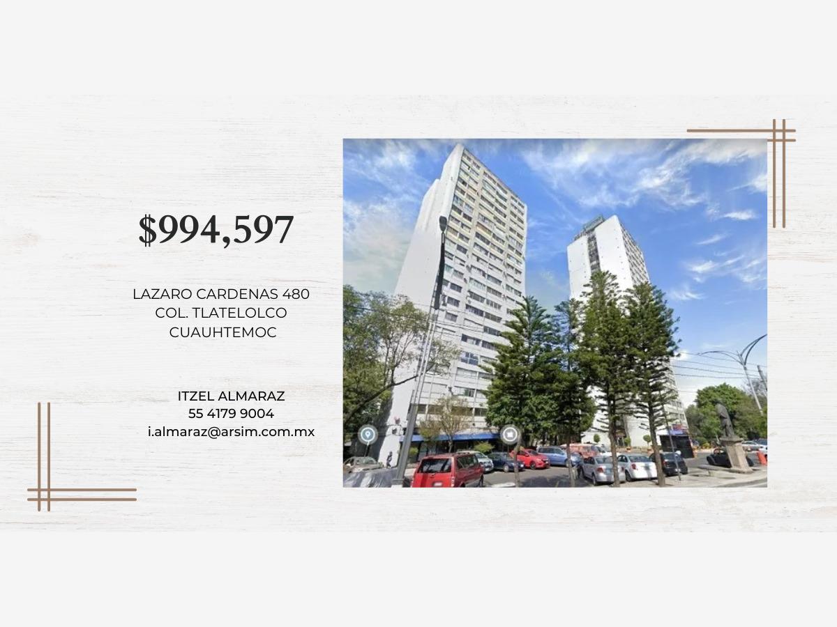 Departamento en venta en Nonoalco Tlatelolco, Cuauhtémoc — foto 1 de 10