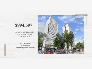Departamento en venta en Nonoalco Tlatelolco, Cuauhtémoc, Ciudad de México