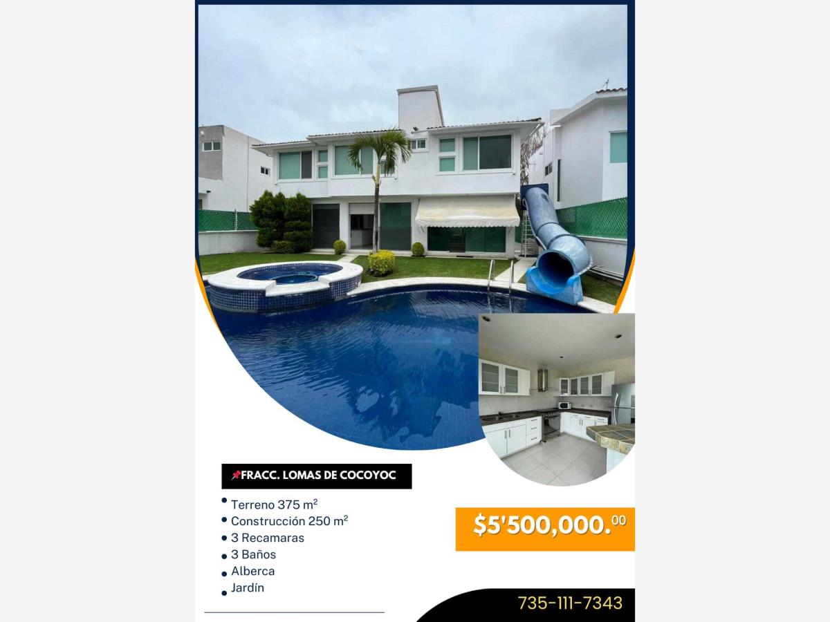 Casa en venta en Lomas de Cocoyoc, Atlatlahucan — foto 1 de 18