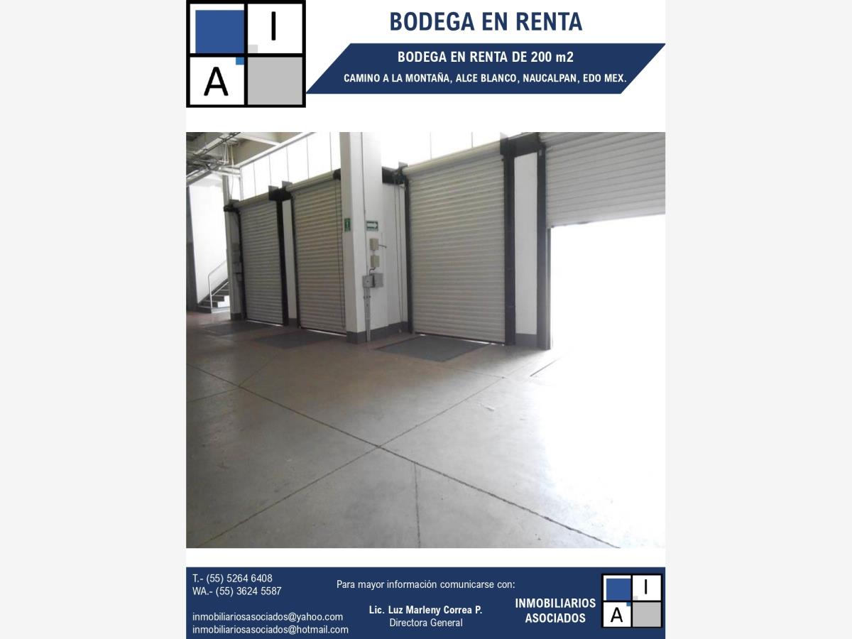 Bodega en renta en Industrial Alce Blanco, Naucalpan de Juárez — foto 1 de 4