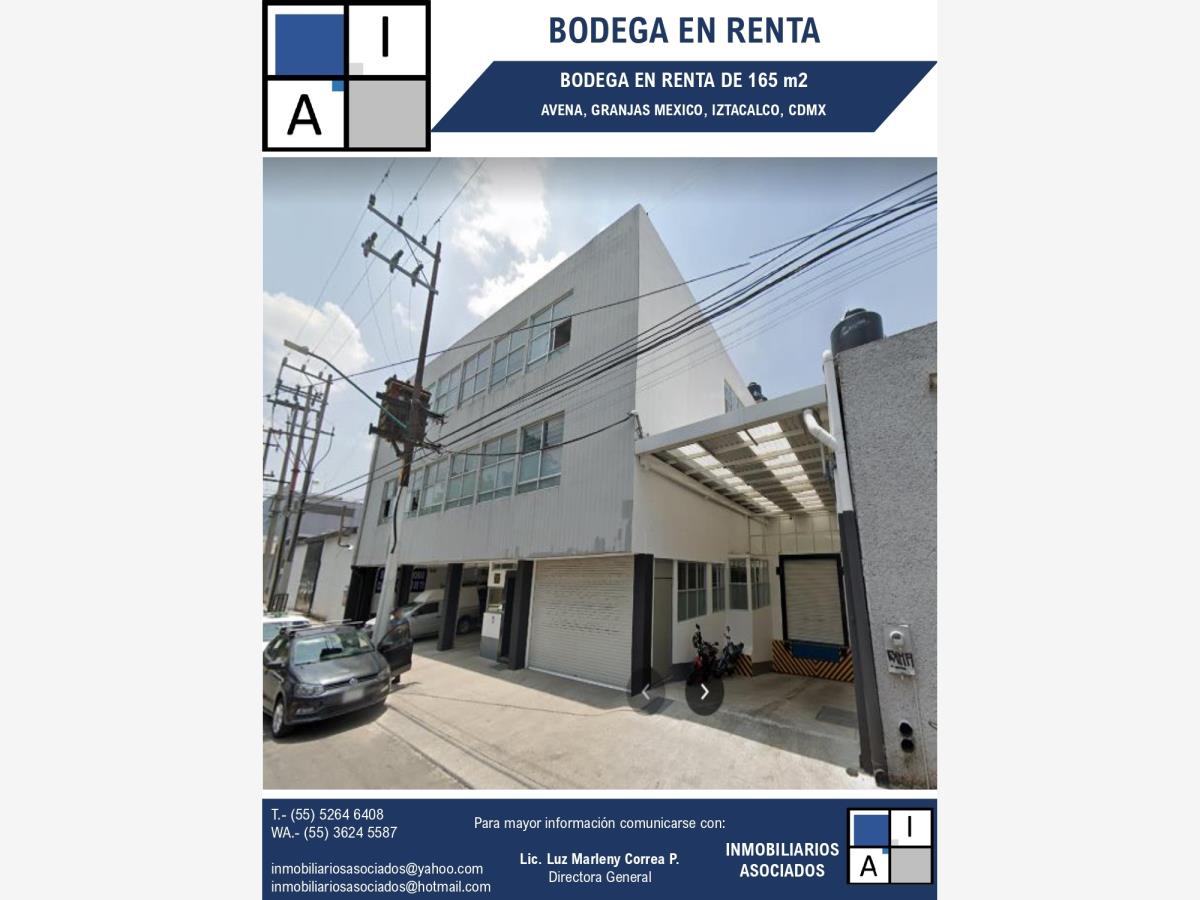 Bodega en renta en Granjas Mexico, Iztacalco — foto 1 de 6
