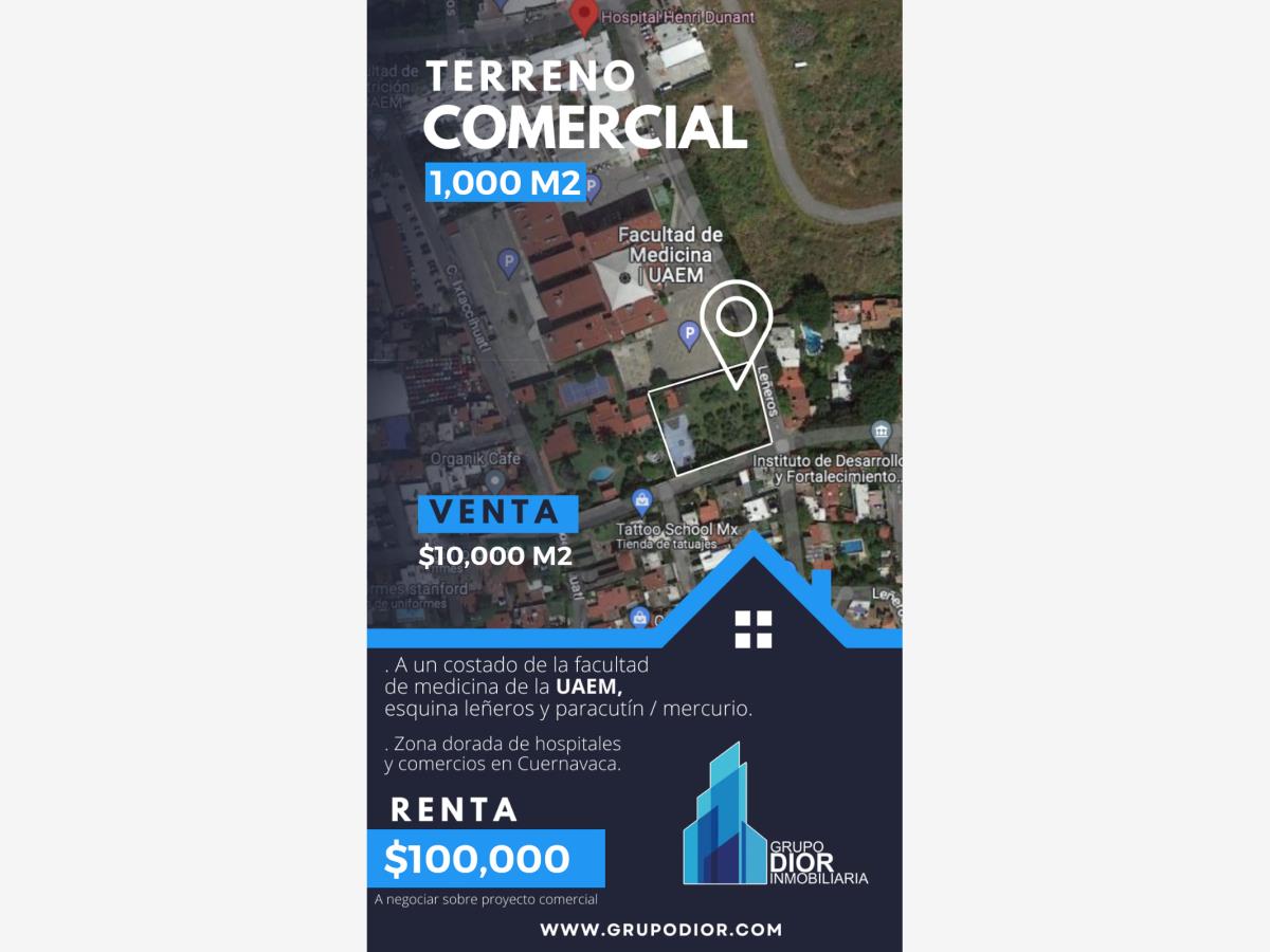 Terreno en renta en Vista Hermosa, Cuernavaca