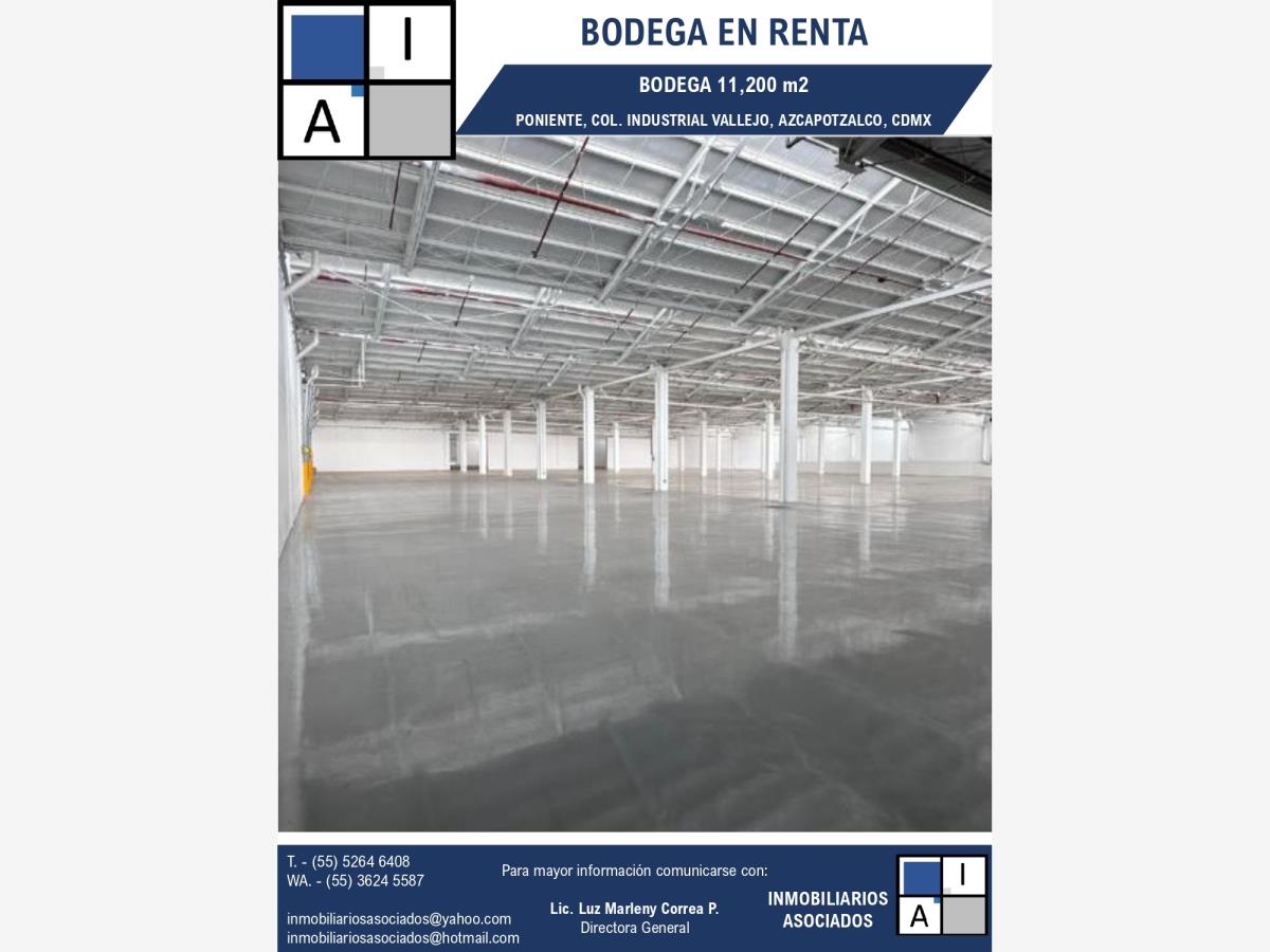Bodega en renta en Industrial Vallejo, Azcapotzalco — foto 1 de 2
