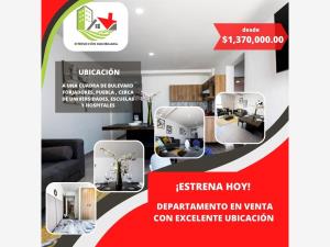 Departamento en venta en Santiago Momoxpan, San Pedro Cholula, Puebla Departamento en venta en Santiago Momoxpan, San Pedro Cholula, Puebla