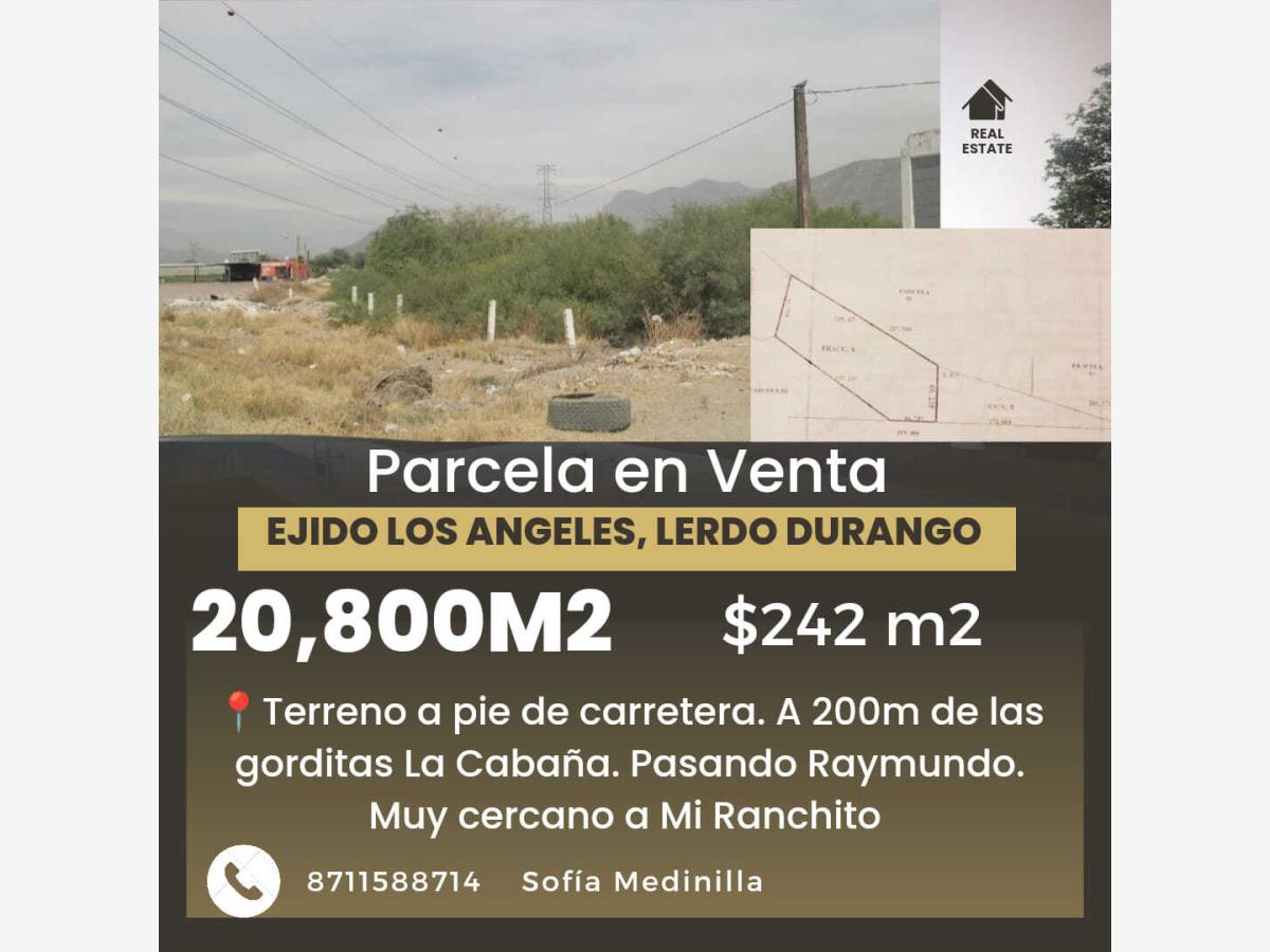 Terreno en Venta en Los Ángeles, Lerdo, Durango
