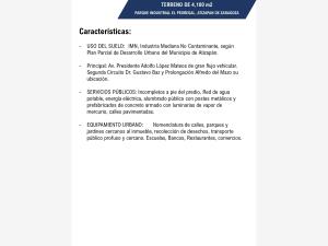 Terreno en venta en Fraccionamiento Industrial El Pedregal, Atizapán de Zaragoza — foto 3 de 6