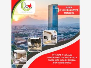 Oficina en renta en Reserva Territorial Atlixcayotl, San Andrés Cholula, Puebla