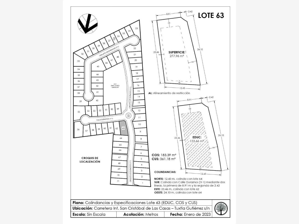 Terreno en venta en Fatima, San Cristóbal de las Casas — foto 1 de 8