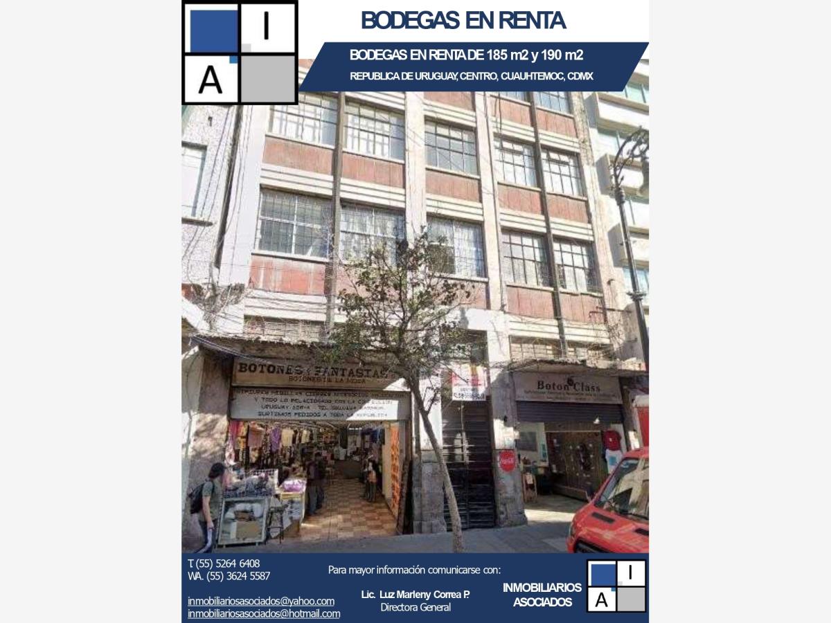 Bodega en renta en Centro (Área 1), Cuauhtémoc — foto 1 de 4